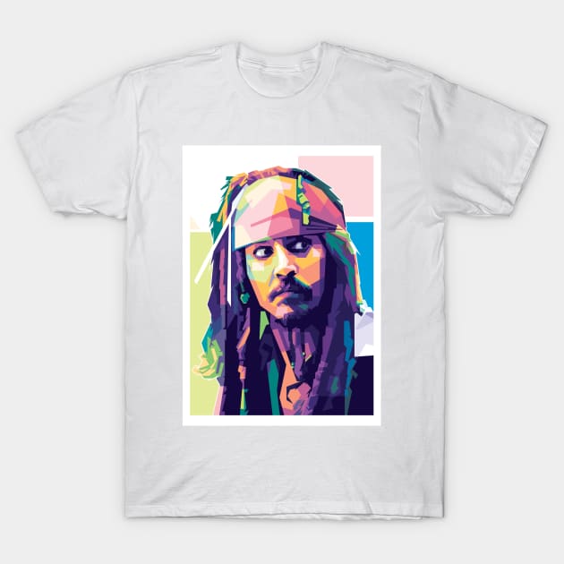 Jack Sparrow WPAP T-Shirt by can.beastar